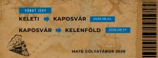 MATE Gólyatábor 2026 – Kaposvári Campus - Gólyavonat retúrjegy