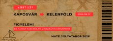 MATE Gólyatábor 2026 – Kaposvári Campus - Gólyavonat visszaút jegy
