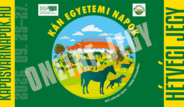 MATE KÁN 2026 hétvégi jegy - Kaposvári Campus
